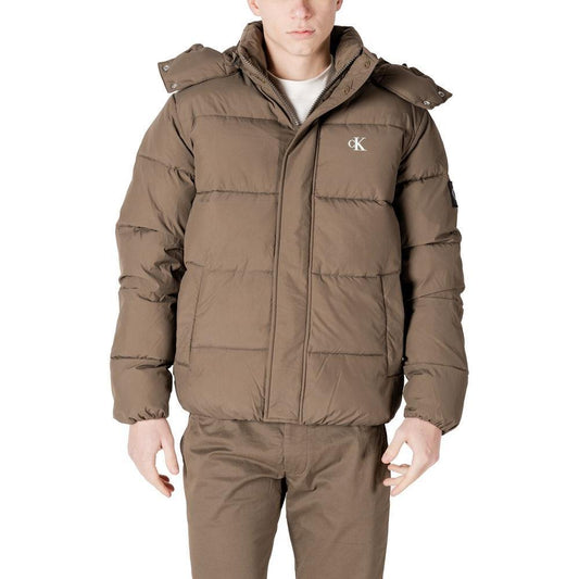 Calvin Klein Jeans Gray Polyamide Jackets & Coat CA-14580600147-IT44 | S