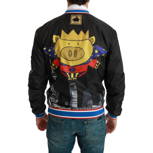 Dolce & Gabbana Black Material Jacket DO&-1017-IT52 | XL