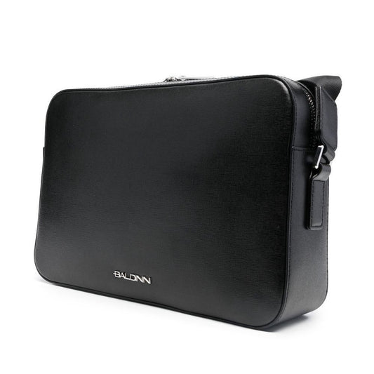 Baldinini Trend Black Calfskin Shoulder Bag