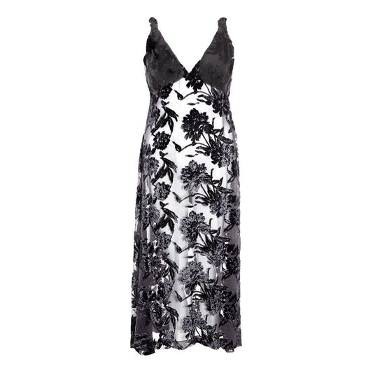 Lardini Black Viscose Cocktail Dress Lardini