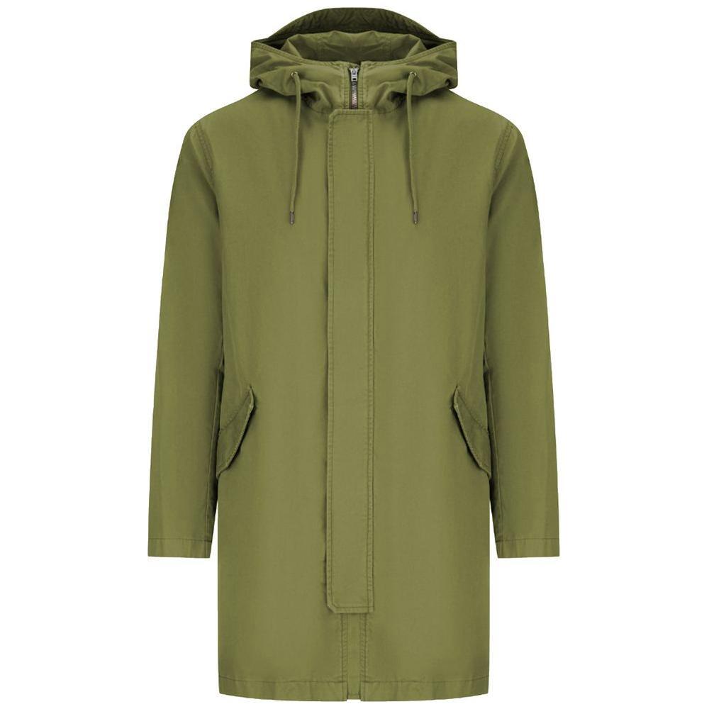 Herno Green Cotton Jacket HE-14938-IT56 | 3XL