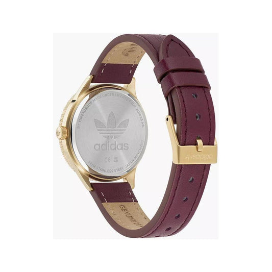 Adidas Red Leather Watch ADAOFH22570AC