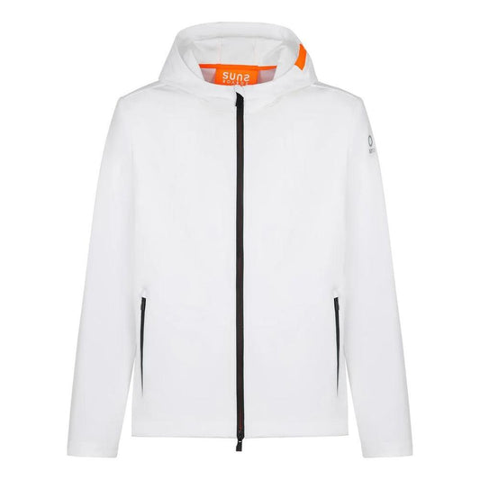 Suns White Polyester Jacket SU-15016-M