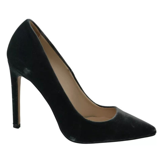Ovyé Gray Velvet Dress Stiletto Pumps Shoes Ovyé