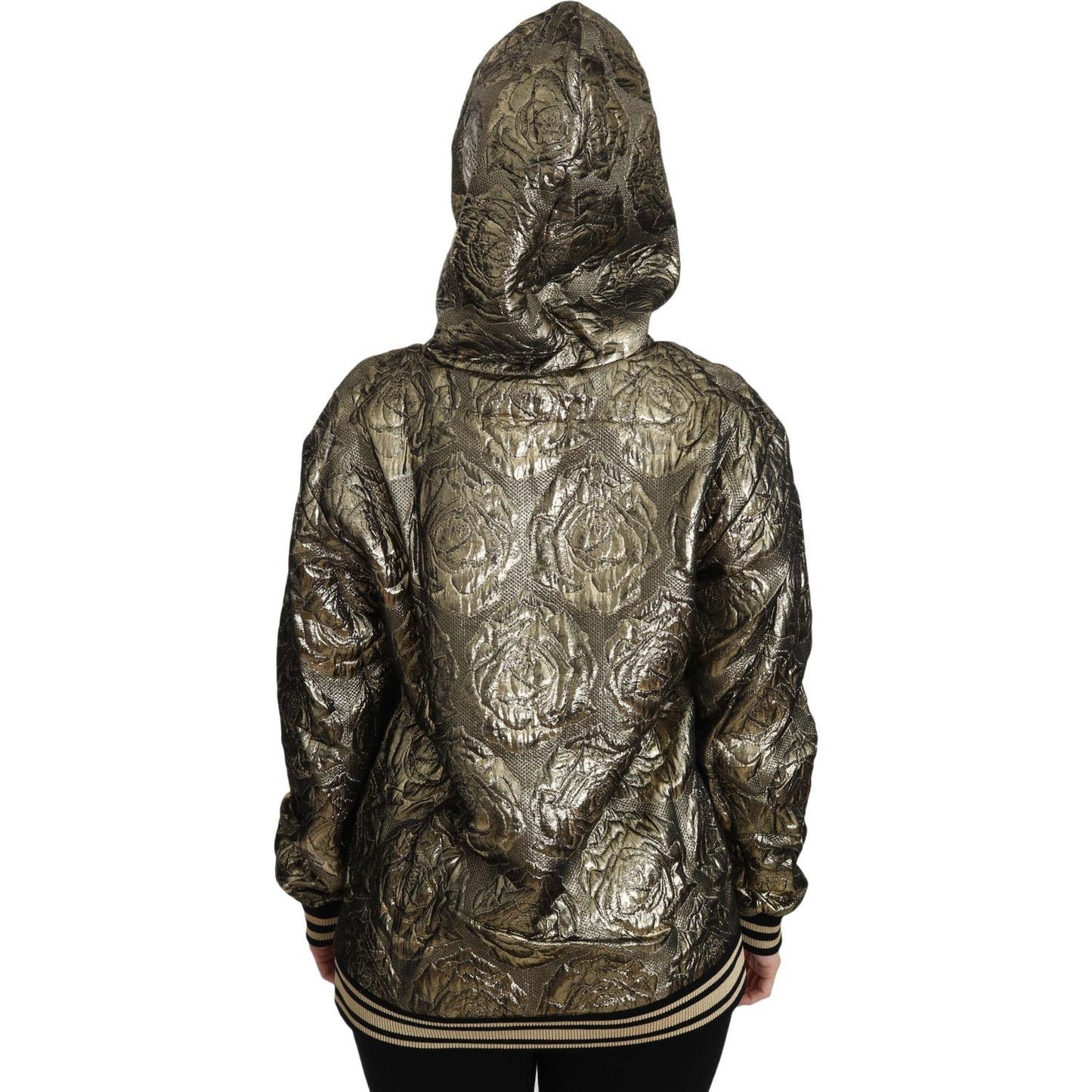 Dolce & Gabbana Im The Queen Jaquard Gold Sweatshirt Hoodie Dolce & Gabbana