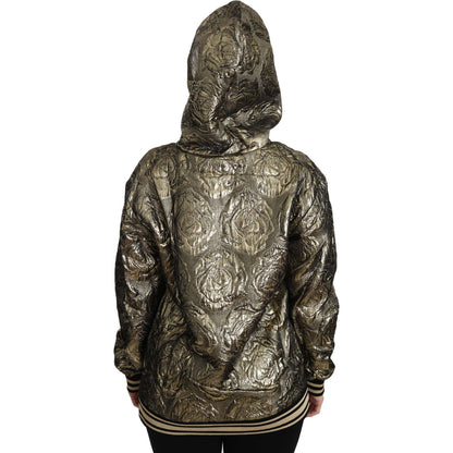 Dolce & Gabbana Im The Queen Jaquard Gold Sweatshirt Hoodie Dolce & Gabbana