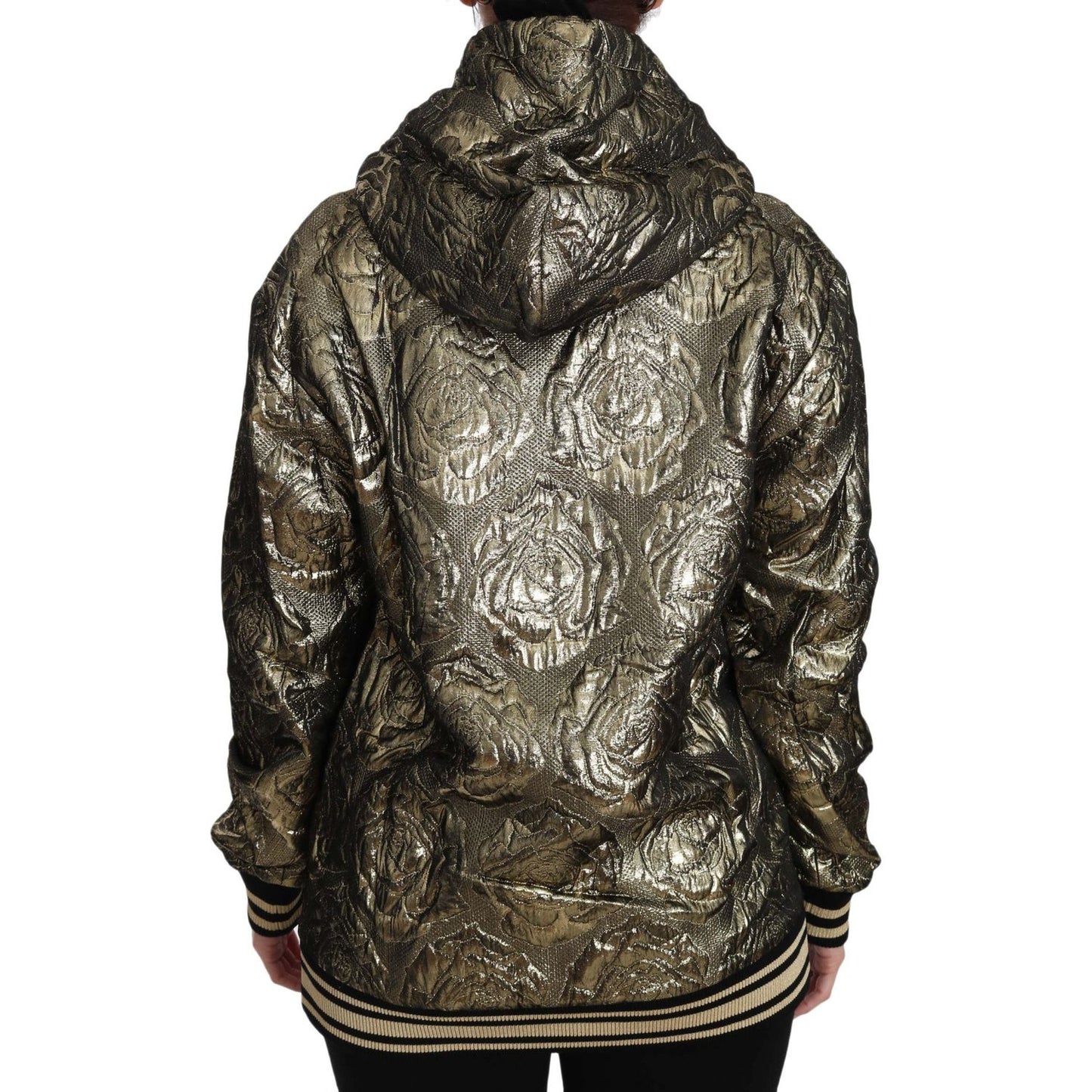 Dolce & Gabbana Im The Queen Jaquard Gold Sweatshirt Hoodie Dolce & Gabbana