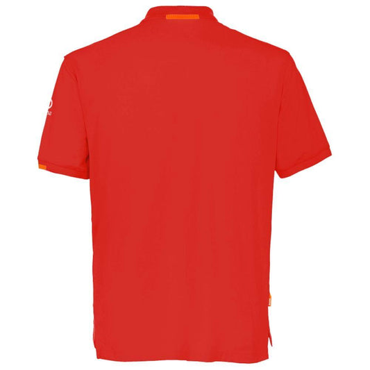 Suns Red Cotton Polo Shirt SU-15081-M