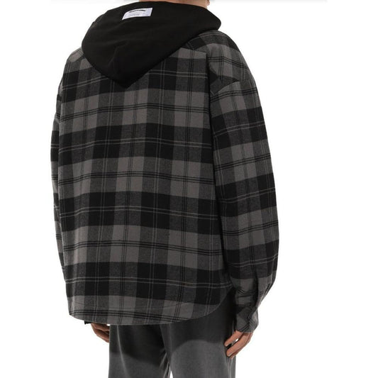 Diego Venturino Gray Cotton Jacket DI-15085-L