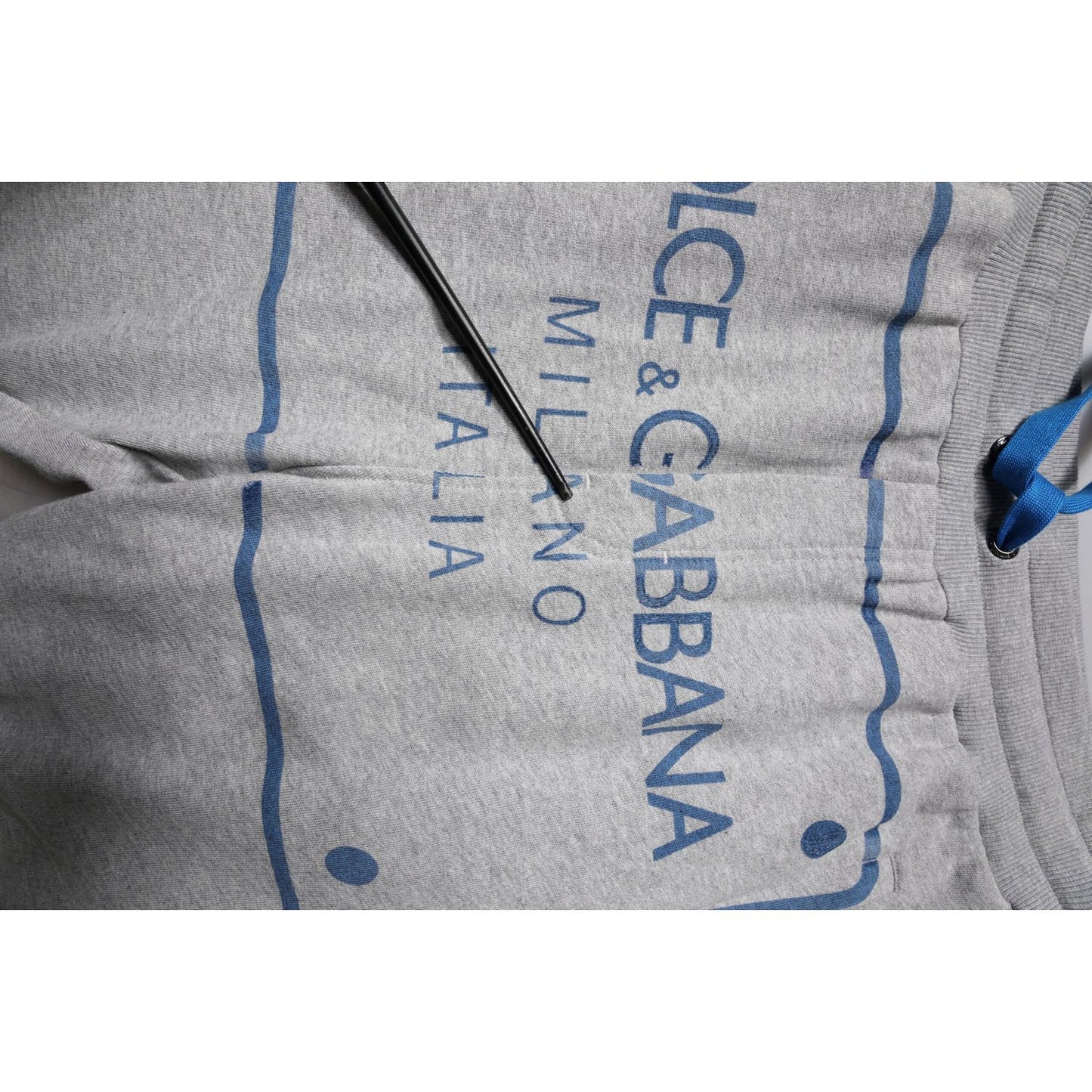 Dolce & Gabbana Gray Logo Cotton Men Jogger Sweatpants Pants PAN76005-48