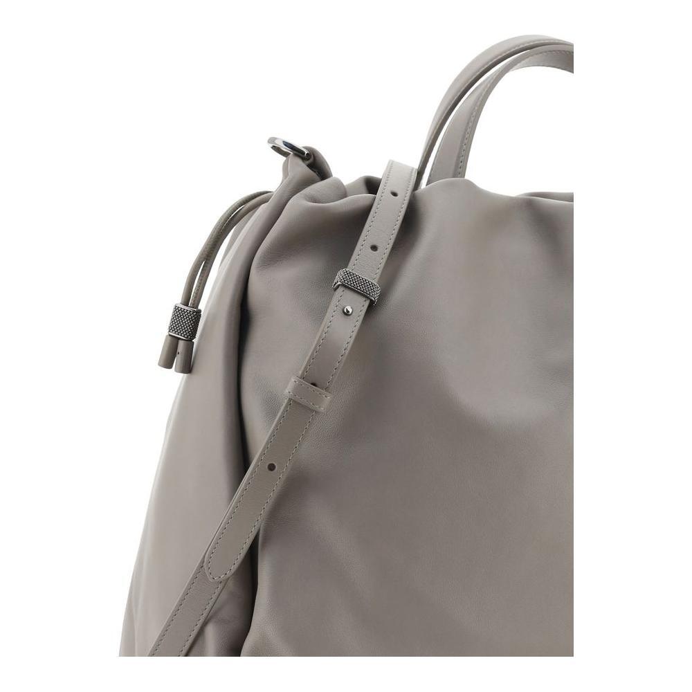 Front view with bag zipped and handles upright.