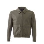 Lardini Green Leather Jackets & Coat LA-122467420013815-IT50 | L