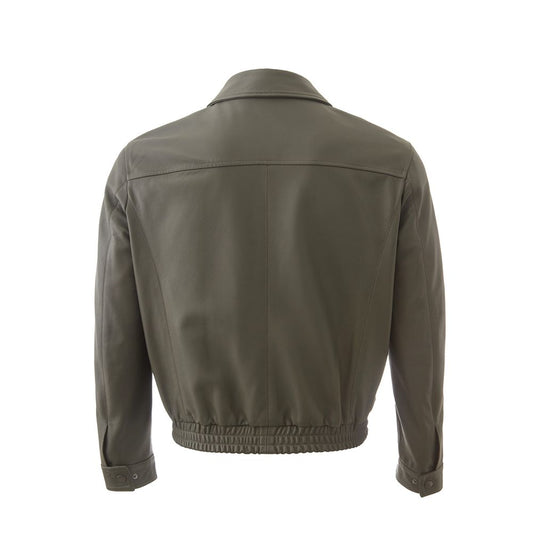 Lardini Green Leather Jackets & Coat LA-122467420013815-IT50 | L