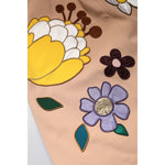 Dolce & Gabbana Beige Floral High Waist Pencil Cut Skirt SKI2085-36