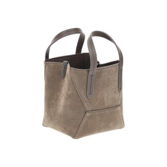 Brunello Cucinelli Suede Shoulder Bag BRMBDLD2675C8769BB