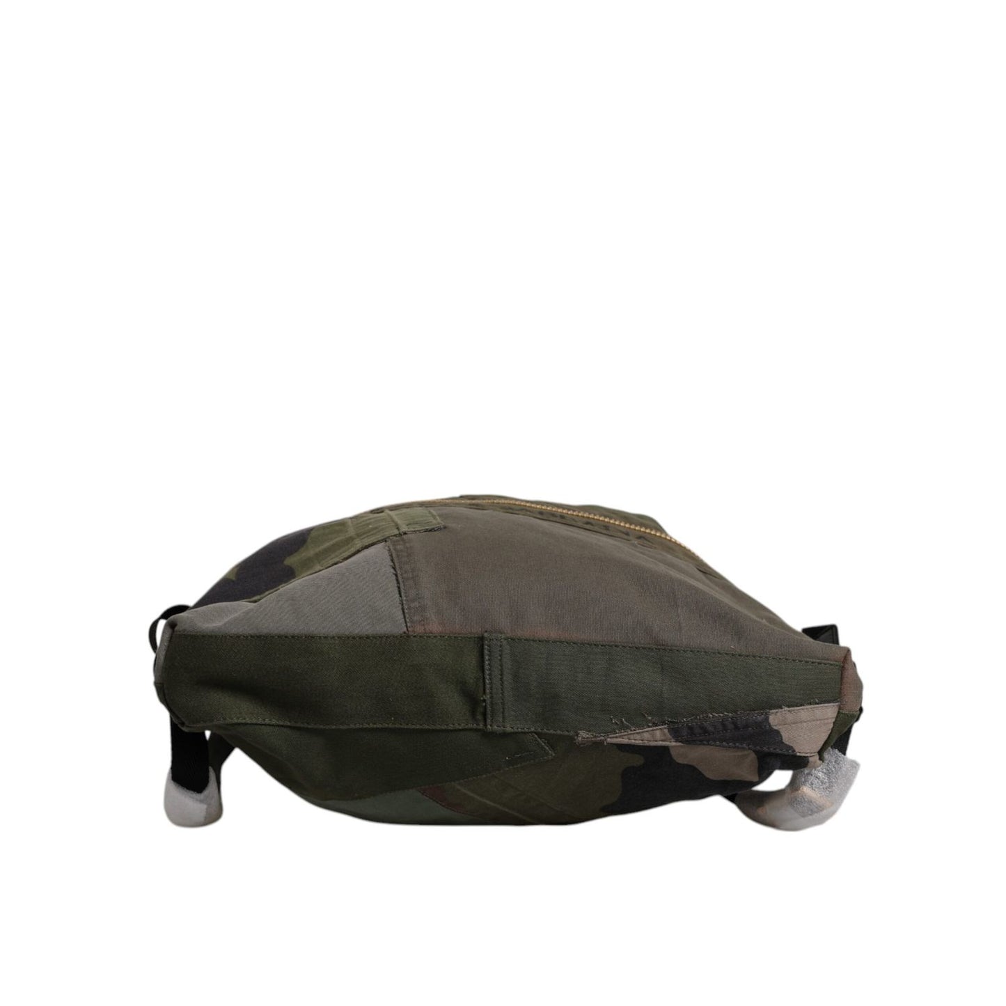 Dolce & Gabbana Military Green Patchwork Rucksack Backpack Bag