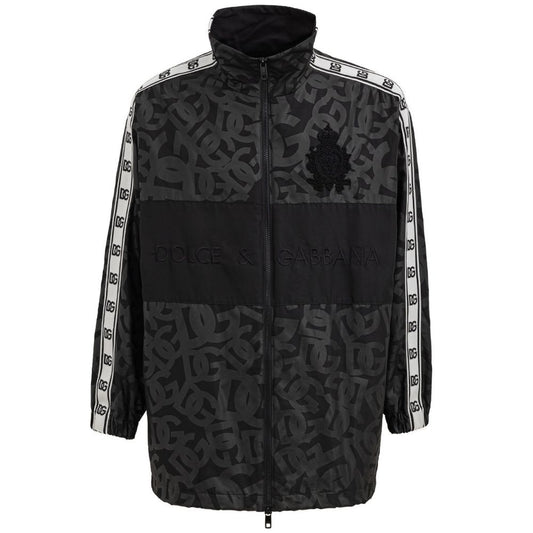 Dolce & Gabbana Black Polyester Jackets & Coat DO-8346676-S