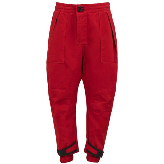 Dolce & Gabbana Red Polyamide Pant DO-8356665-IT48 | M