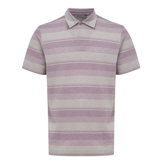 Canali Gray Cotton Polo Shirt Canali