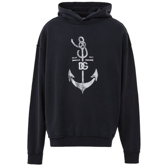 Dolce & Gabbana Blue Cotton Sweatshirt Dolce & Gabbana