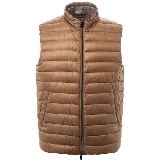 Herno Brown Polyamide Sleveless Jacket