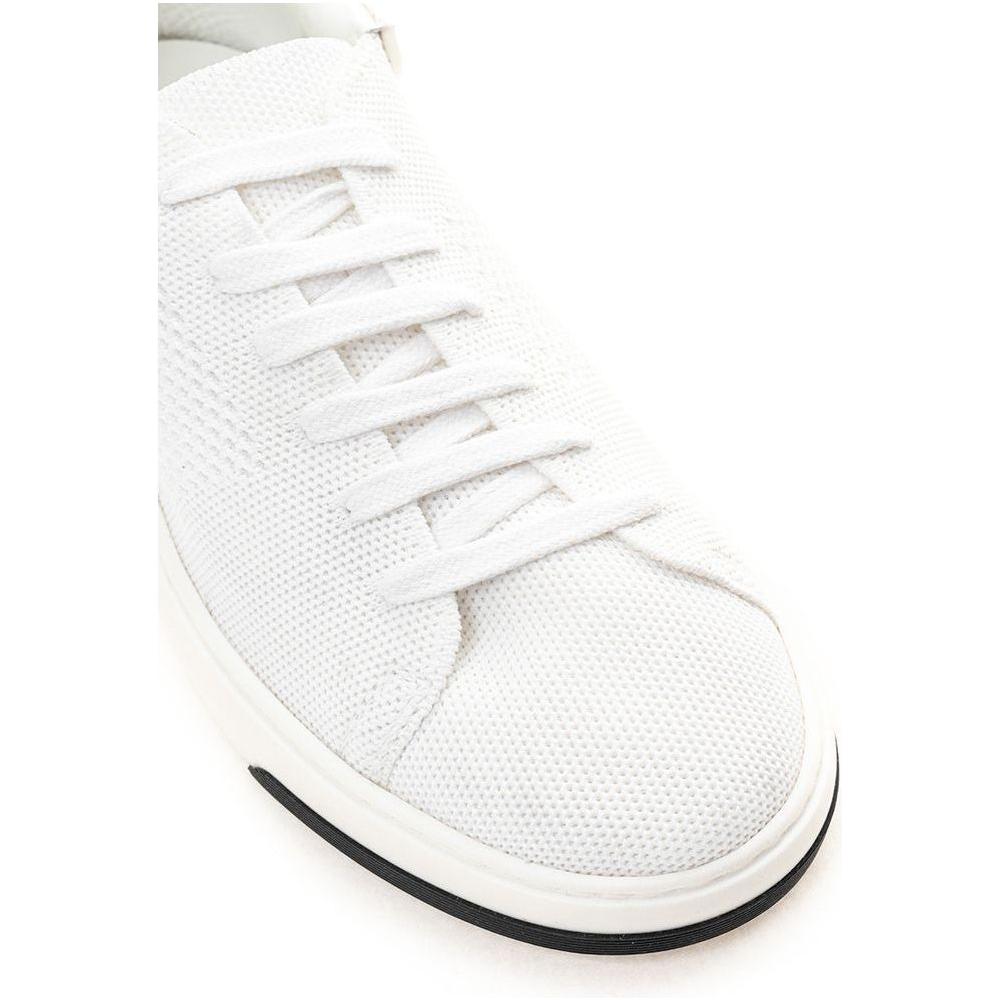 Casadei White Leather Athletic Sneakers