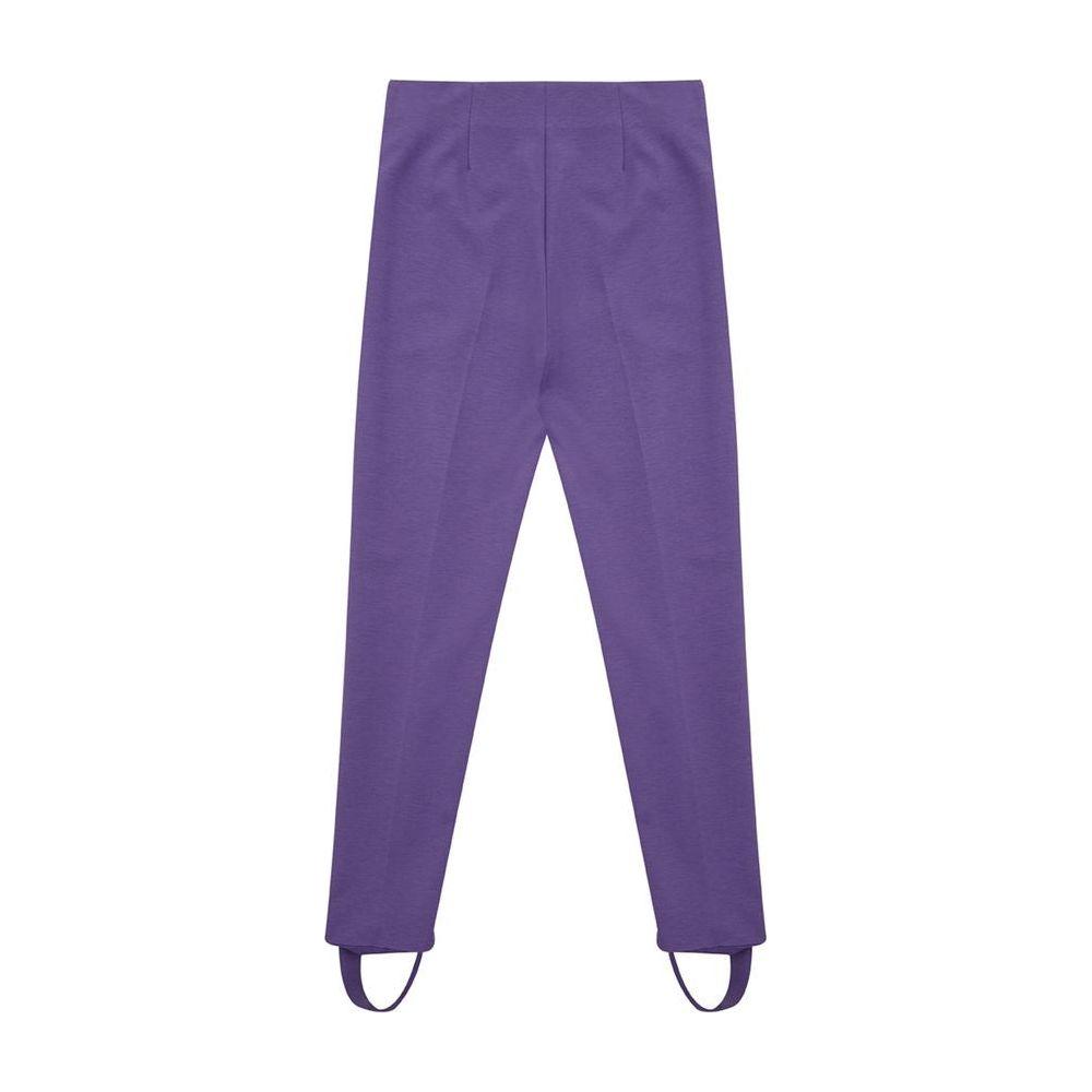 Lardini Elegant Purple Viscose Pants LA-1130663-IT40|S