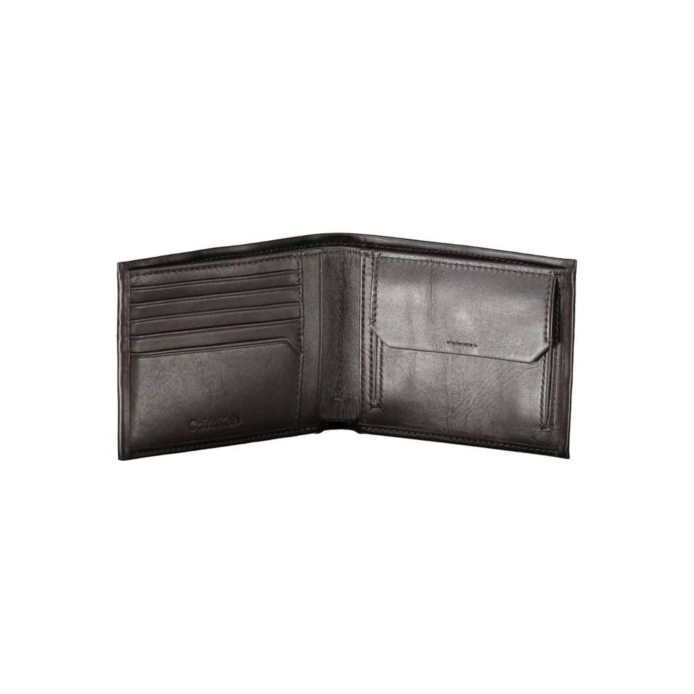 Calvin Klein Brown Leather Wallet Calvin Klein