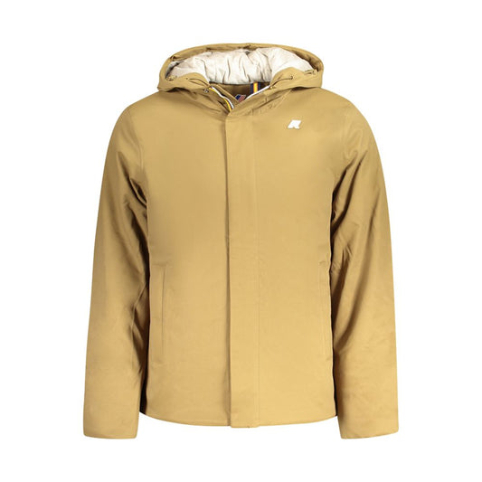 K-WAY Brown Polyester Men Jacket KW-34219-S