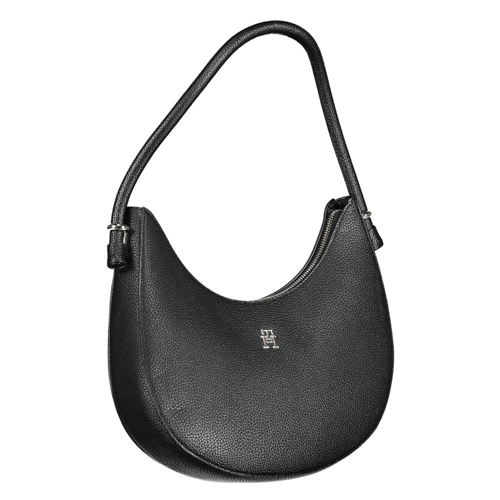 Tommy Hilfiger Black Polyurethane Women Handbag