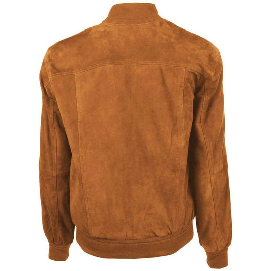Emilio Romanelli Brown Calfskin Jacket EM-15265-IT52 | XL