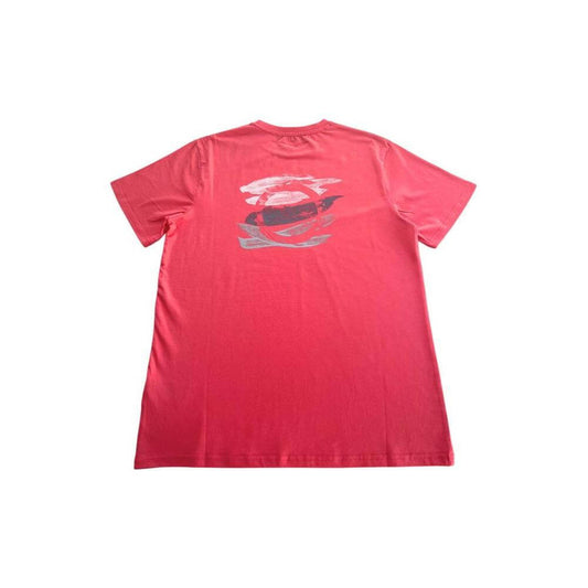 Trussardi Beachwear Red Cotton Men T-Shirt TR-24806-M