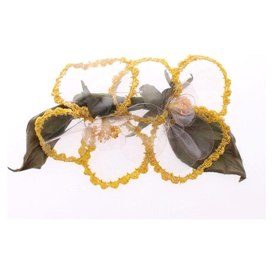 Dolce & Gabbana Floral Transparent HANDMADE Brooch MOM10368