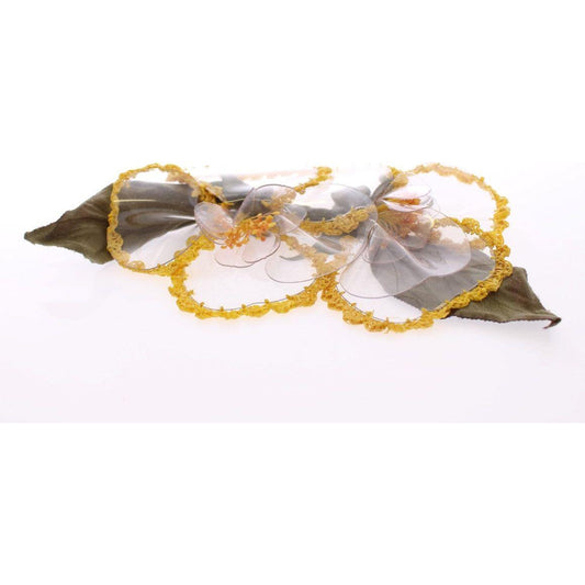 Dolce & Gabbana Floral Transparent HANDMADE Brooch MOM10368