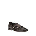 Santoni Woven weave Loafers SA-MCNC18071LC5SDWOT50BROWN-EU44/US11