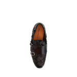 Santoni Woven weave Loafers SA-MCNC18071LC5SDWOT50BROWN-EU44/US11