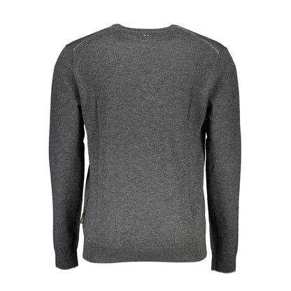 Napapijri Grigio Wool Mens Sweater