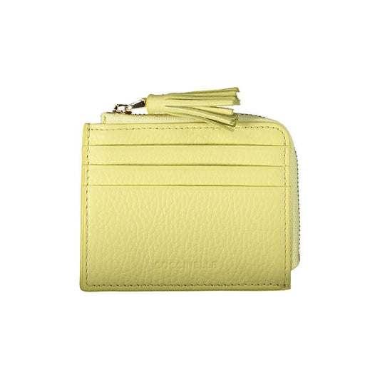 Coccinelle Yellow Leather Wallet CO-29278