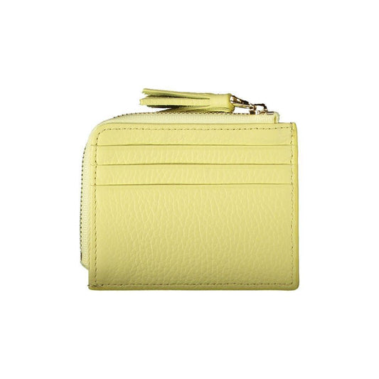 Coccinelle Yellow Leather Wallet CO-29278