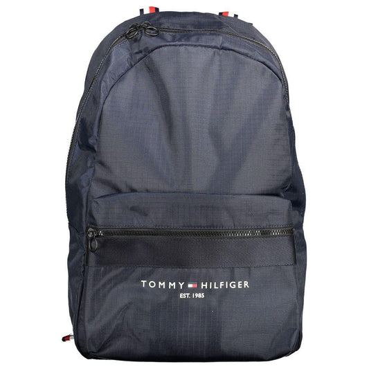 Tommy Hilfiger Blue Polyester Men Backpack TO-11777