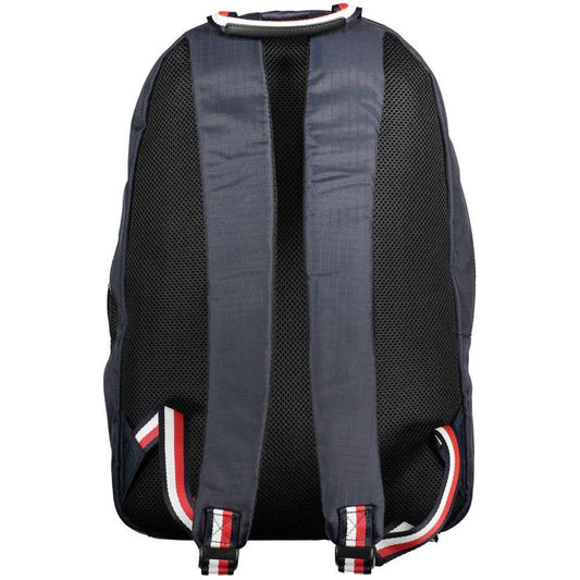 Tommy Hilfiger Blue Polyester Men Backpack TO-11777