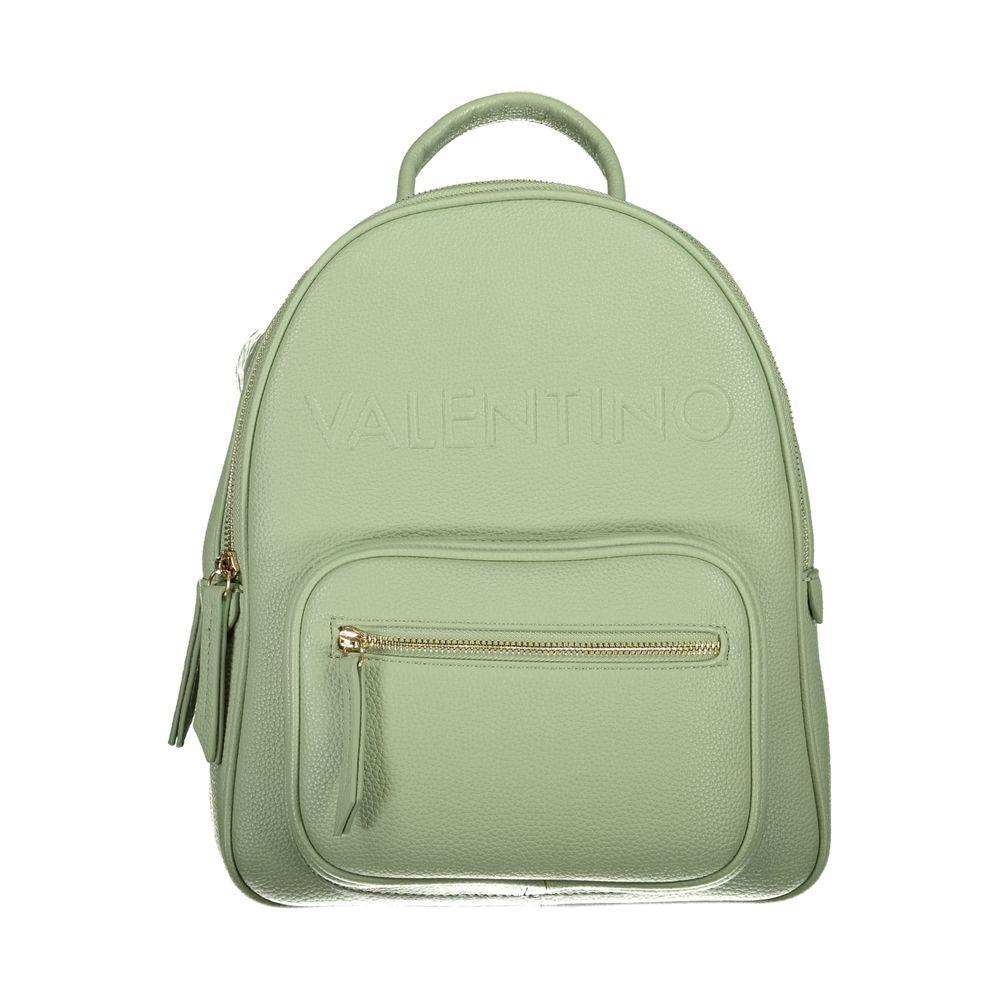 Front view with bag zipped and handles upright.