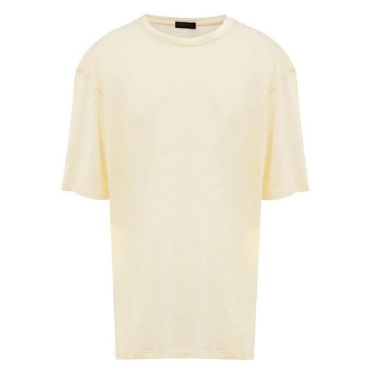 Corneliani Yellow Linen T-Shirt Corneliani
