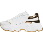 Dolce & Gabbana White Gold Daymaster Low Top Sneakers Shoes LA11770#5-41