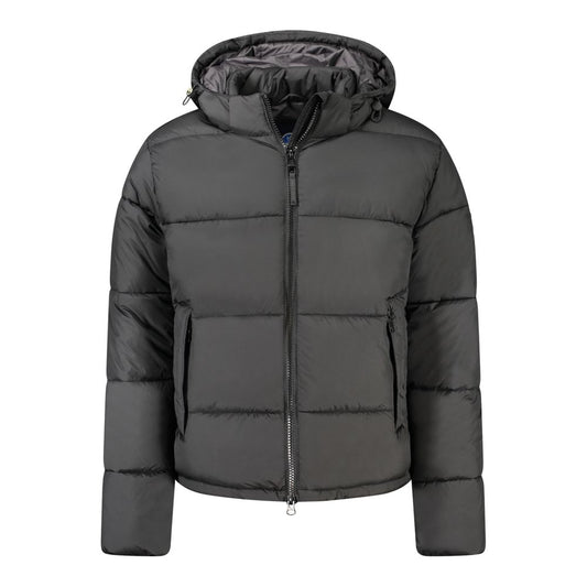 North Sails Black Polyester Men Jacket NO-32960-XL