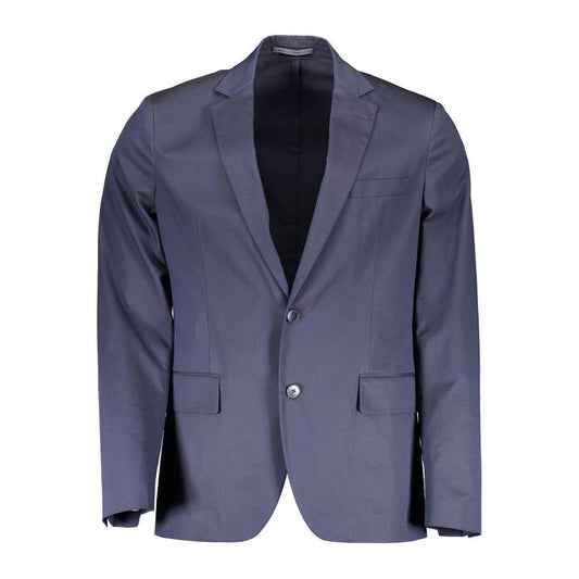 Gant Blue Cotton Men Jacket GA-37818-IT50 | L