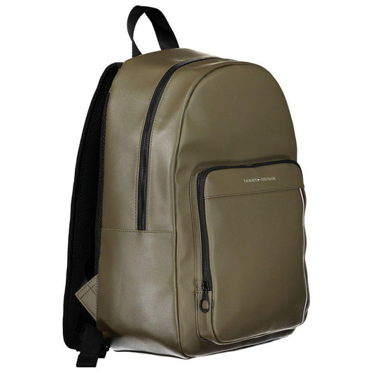 Tommy Hilfiger Green Polyethylene Men Backpack TO-26289