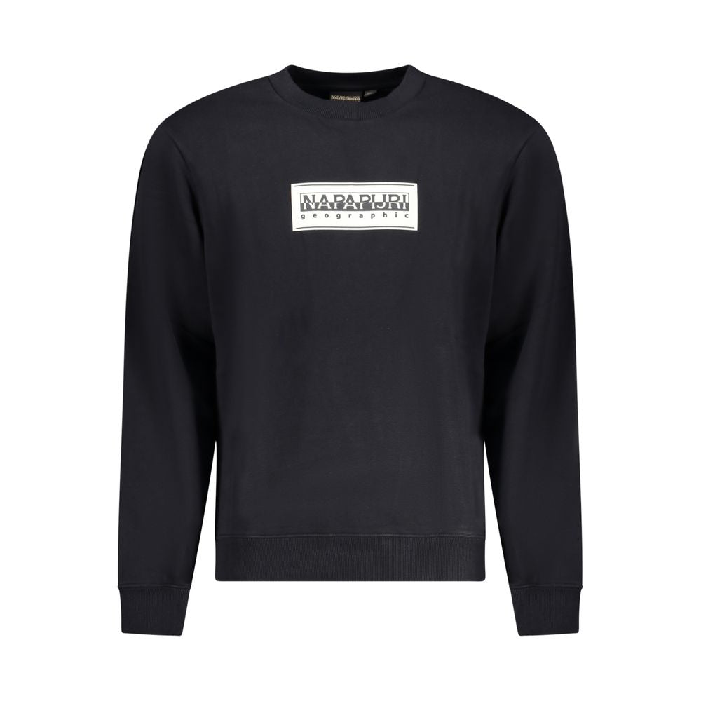 Napapijri Black Cotton Men Sweatshirt
