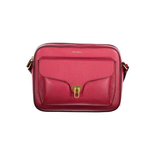 Coccinelle Red Leather Handbag CO-35661