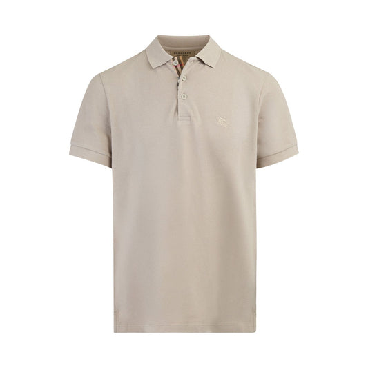Burberry Pale Stone Cotton Collared Polo Shirt BU4005899PS